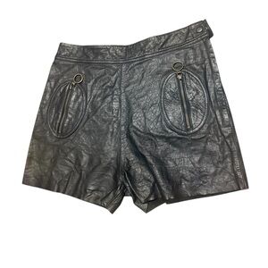 Philosophy di Lorenzo Serafini Sz.6 Buffalo leather Black Shorts EUC near new